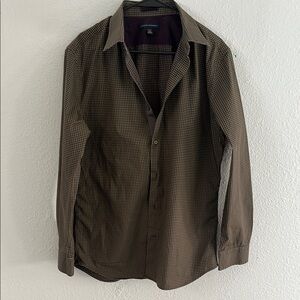 Brown Checkered Men's Shirt